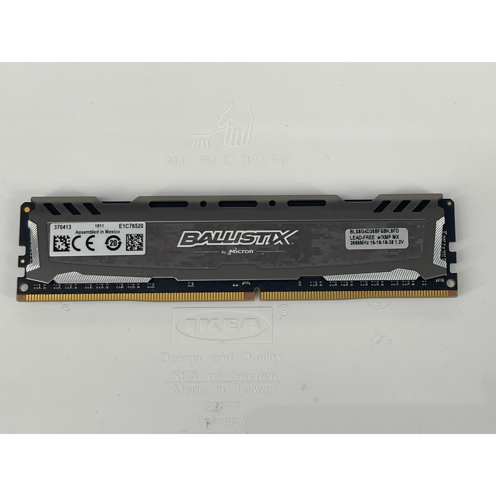 Ballistix Sport LT 8GB DDR4 2666MHz RAM BLS8G4D26BFSBK Desktop Memory Gray Camo